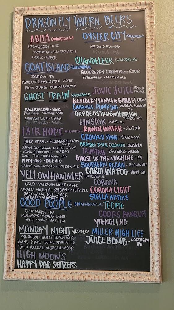 Dragonfly Tavern Menu image 2